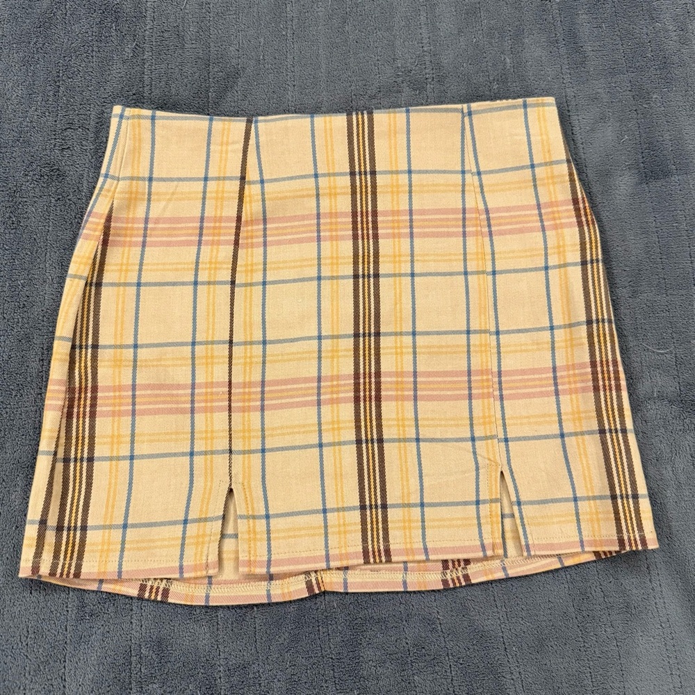 Y2K Plaid Mini Skirt – Sky & Sparrow, Size M